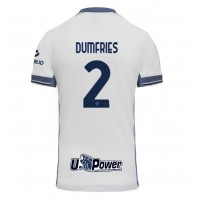 Camiseta Inter Milan Denzel Dumfries #2 Visitante Equipación 2024-25 manga corta